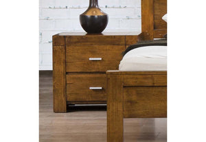 Heartlands California Grey 2 Drawer Bedside Table/ Nightstand/ Bedside Cabinet (7484258713774)