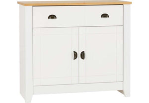 Seconique Ludlow White with Oak Lacquer Sideboard (5747605274790)