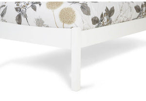 Serene Alice Honey Oak Opal White Hevea Wooden Bed 3FT 4FT Double 5FT 6FT (6677628780718)