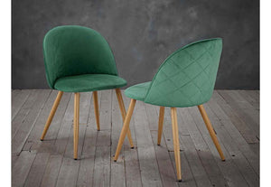 LPD Furniture Venice Black, Green, Grey & Pink Fabric Dining Chair (6074423804078)