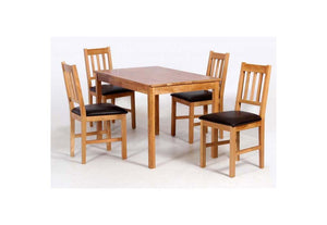 OSD Rzeszow Solid Oak Black PU Dining Chair (7622144065710)