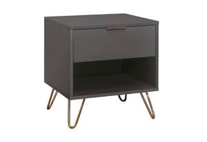 Birlea Arlo Bedside Table/Nightstand/Bedside Cabinet Chest 1 Drawer, 2 Drawer (5690543276198)