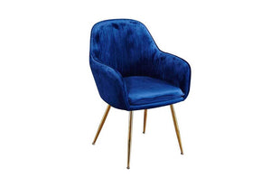 LPD Lara Vintage Pink, Forest Green, Blue,Ochre Yellow w/ Gold Legs Dining Chair (6074487308462)