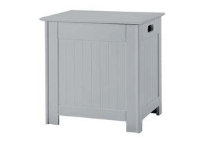 LPD Furniture Alaska White and Grey Wooden Laundry Cabinet (6112986923182)