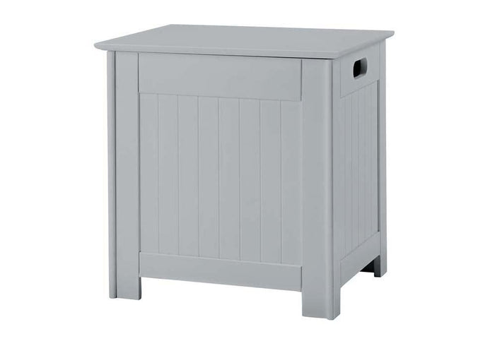 LPD Furniture Alaska White and Grey Wooden Laundry Cabinet