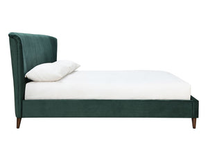 Birlea Rowan Green and Grey Upholstered Fabric Bed Small Double, Double, King (5597436280998)