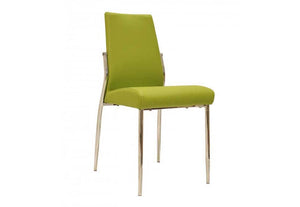 OSD Neukoelln Green,Orange & Yellow PU with Chrome Leg Dining Chair (7622600229038)