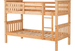 Seconique Neptune Oak & White Bunk Bed (5649286496422)