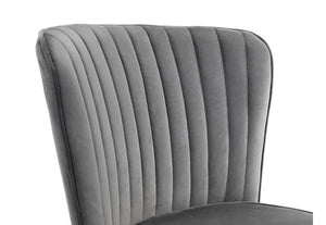 Julian Bowen Cannes Grey & Blue Velvet Dining Chair (7582858707118)