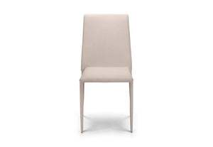 Julian Bowen Jazz Slate Grey Linen and Sand Linen Fabric Dining Chair (5633968832678)