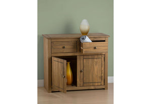 Birlea Santiago Distressed Waxed Finish Solid Pine 2 Door 2 Drawer Sideboard (5596182741158)
