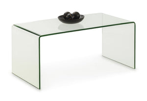 Julian Bowen Amalfi Designer Bent Clear Safety Tempered Glass Coffee Table (5644565512358)