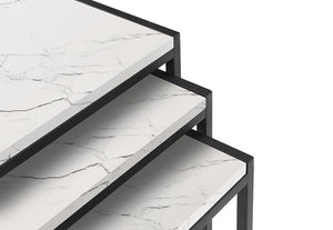 Julian Bowen Tribeca White Nest of Tables (6934512468142)