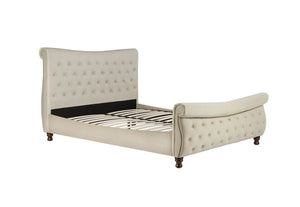 Birlea Copenhagen Warm Stone Upholstered Fabric Bed 5FT King and 6FT Super King (5597375103142)