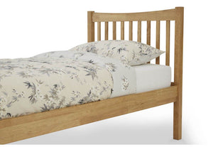 Serene Alice Honey Oak Opal White Hevea Wooden Bed 3FT 4FT Double 5FT 6FT (6677628780718)