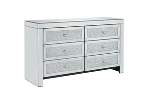 Birlea Vienna Mirrored Glass with Crystal 4 Drawer Chest and 6 Drawer Chest (5600490029222)