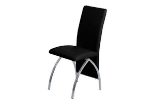 Heartlands Costilla Black White & Chrome PU Dining Chair (7485963534510)