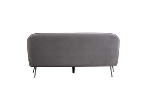 Birlea Novello Grey Upholstered Fabric Sofa 2 Seater and 3 Seater (5699227680934)
