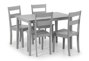 Julian Bowen Kobe Grey Compact Rectangular Dining Table (5801669951654)