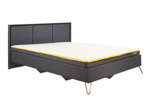 Birlea Arlo Matt Grey Upholstered Fabric Bed 4FT 4FT6 Double 5FT King Size (5786123075750)