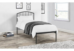 Julian Bowen Onyx Satin Anthracite Metal Bed 3FT Single 4FT6 Double 5FT King (5641786556582)