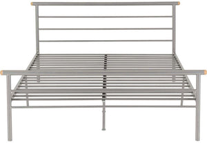 Seconique Orion Silver Metal Bed 3FT Single 4FT Small Double 4FT6 Double (6080280428718)