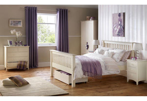 Julian Bowen Barcelona High Foot End Wooden Bed 3FT Single 4FT6 Double 5FT King (5641471819942)