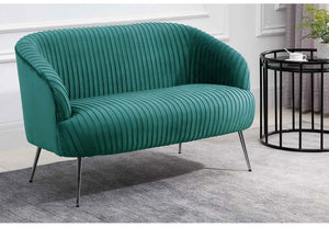 Birlea Layla Green, Grey and Pink Upholstered Fabric Sofa 1 Seater and 2 Seater (5698753888422)