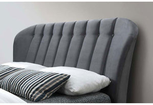 Birlea Elm Warm Stone and Grey Upholstered Fabric Bed 4FT 4FT6 Double 5FT King (5782496346278)